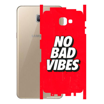 Samsung A/S Series Phone Skins (All Models) - No Bad Vibes - 3D Embossed Finish (L-280) Samsung Galaxy A9 2016