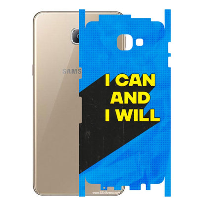 Samsung A/S Series Phone Skins (All Models) - I Can And I Will - 3D Embossed Finish (L-281) Samsung Galaxy A9 2016