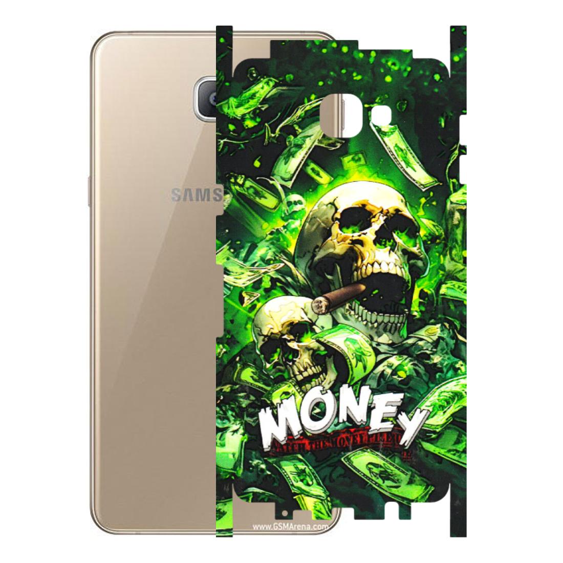 Samsung A/S Series Phone Skins (All Models) - Skull Money - 3D Embossed Finish (L-303) Samsung Galaxy A9 2016
