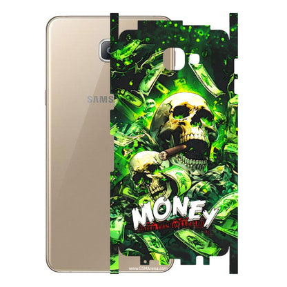Samsung A/S Series Phone Skins (All Models) - Skull Money - 3D Embossed Finish (L-303) Samsung Galaxy A9 2016