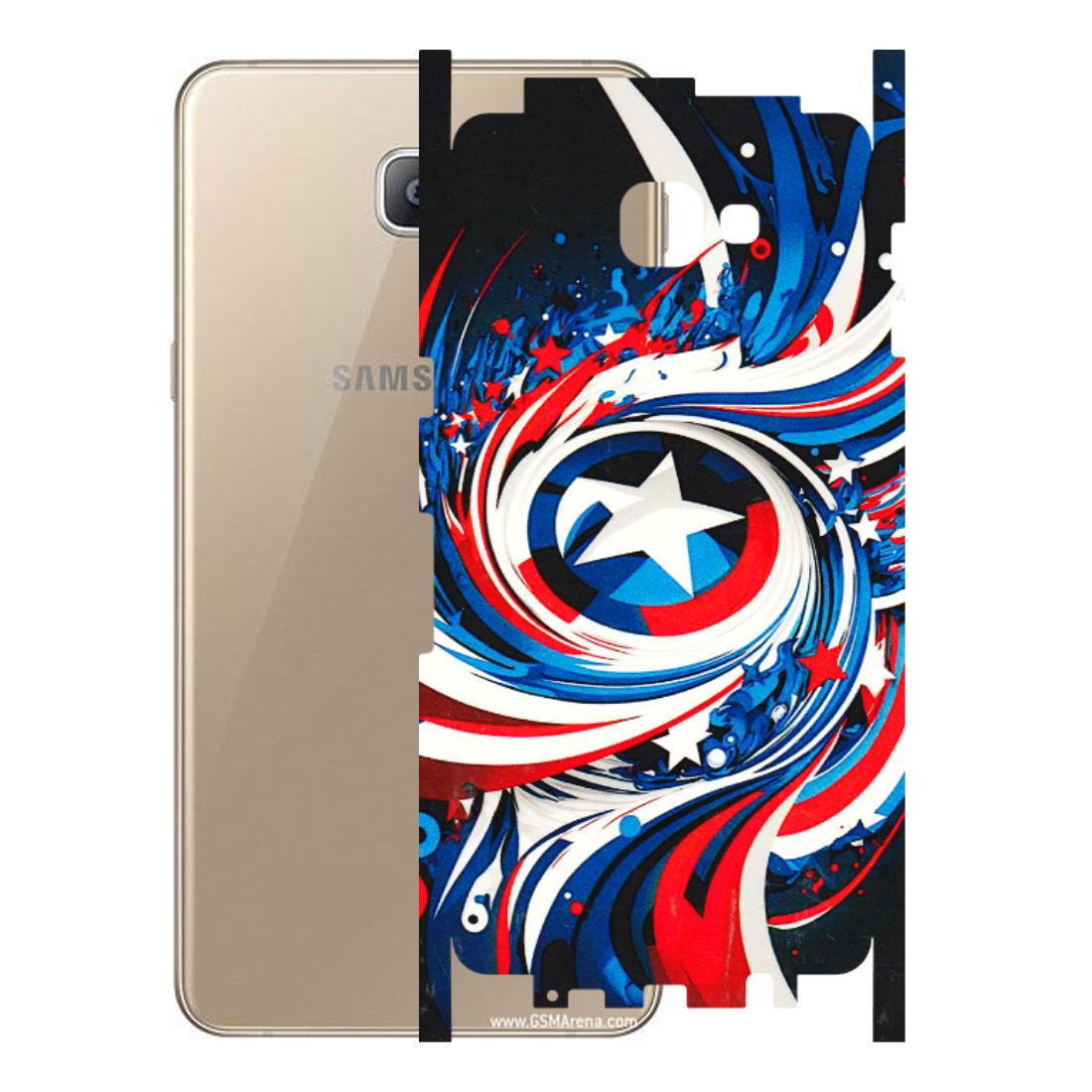 Samsung A/S Series Phone Skins (All Models) - Captain America Logo - 3D Embossed Finish (L-307) Samsung Galaxy A9 2016
