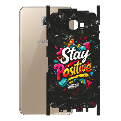 Samsung A/S Series Phone Skins (All Models) - Stay Positive Black - 3D Embossed Finish (L-31) Samsung Galaxy A9 2016