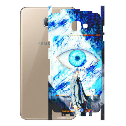 Samsung A/S Series Phone Skins (All Models) - Anime Sea Blue Eye - 3D Embossed Finish (L-318) Samsung Galaxy A9 2016