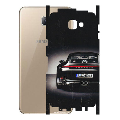 Samsung A/S Series Phone Skins (All Models) - New Black Porsche GT3 - 3D Embossed Finish (L-327) Samsung Galaxy A9 2016