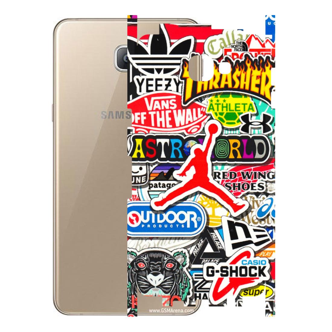 Samsung A/S Series Phone Skins (All Models) - Multi Brands Sticker Graffiti - 3D Embossed Finish (L-37) Samsung Galaxy A9 2016