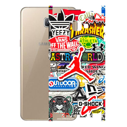Samsung A/S Series Phone Skins (All Models) - Multi Brands Sticker Graffiti - 3D Embossed Finish (L-37) Samsung Galaxy A9 2016