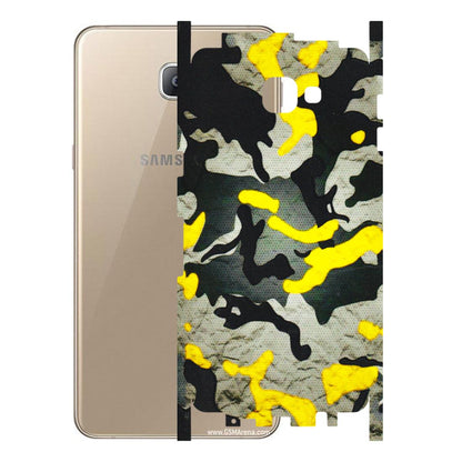 Samsung A/S Series Phone Skins (All Models) - Yellow Camouflage - 3D Embossed Finish (L-61) Samsung Galaxy A9 2016