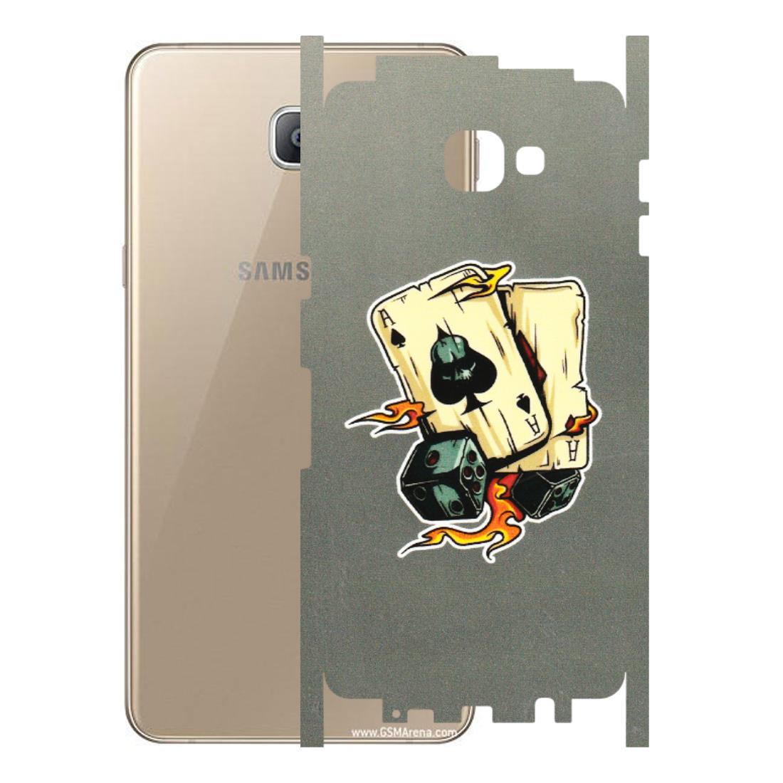 Samsung A/S Series Phone Skins (All Models) - Grey Cards Of Ace - 3D Embossed Finish (L-77) Samsung Galaxy A9 2016