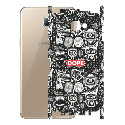 Samsung A/S Series Phone Skins (All Models) - Dope Stay Classy Black Doodles - Matte Finish (M-126) Samsung Galaxy A9 2016