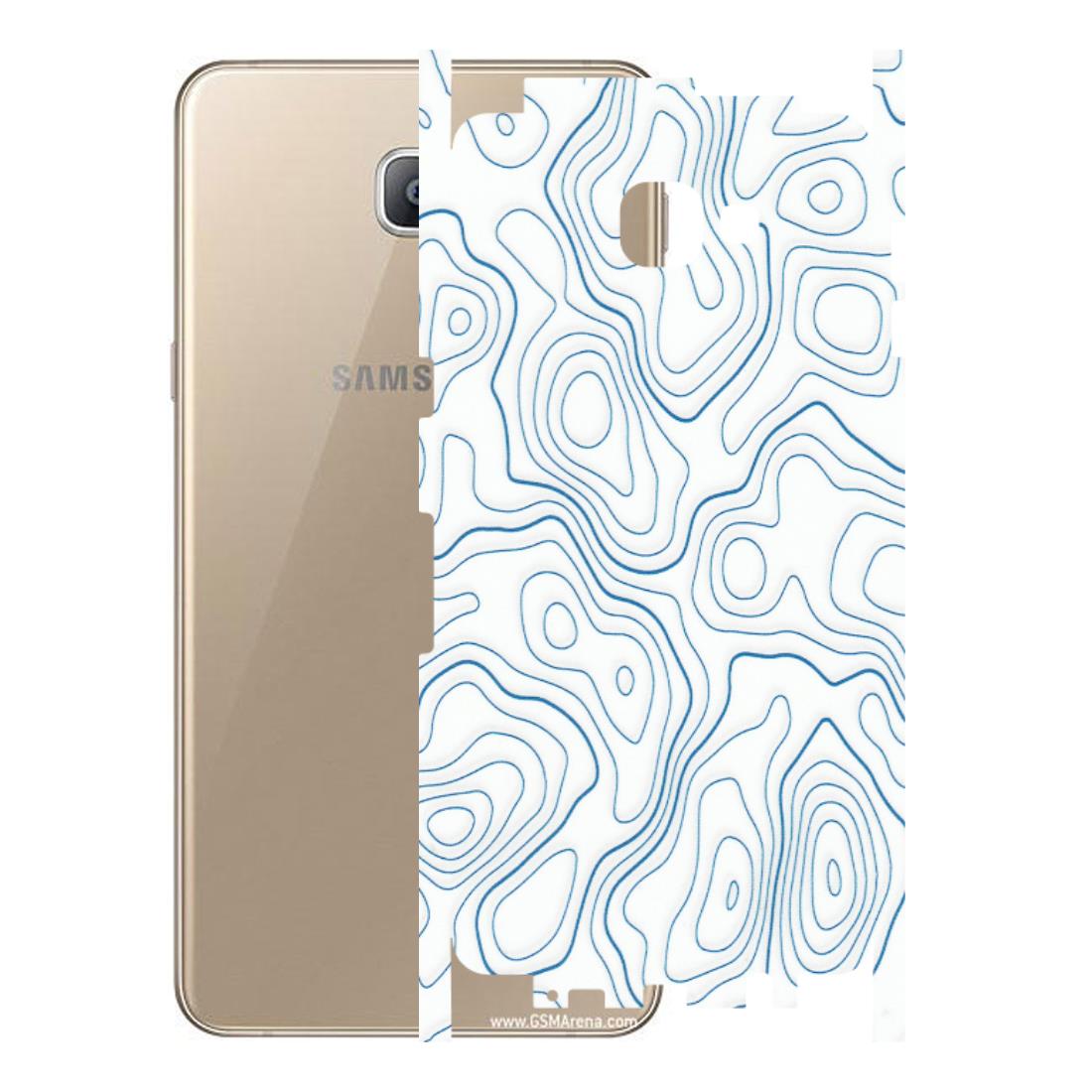 Samsung A/S Series Phone Skins (All Models) - Blue And White Swirls - Matte Finish (M-139) Samsung Galaxy A9 2016
