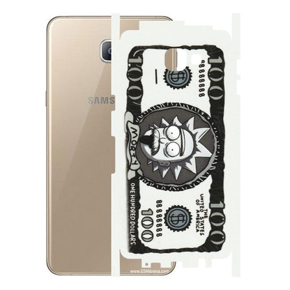 Samsung A/S Series Phone Skins (All Models) - Rick And Morty Hundred Dollar Anime - Matte Finish (M-161) Samsung Galaxy A9 2016