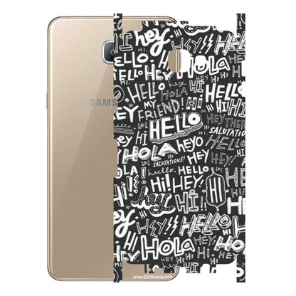 Samsung A/S Series Phone Skins (All Models) - Hi Hello Doodles - Matte Finish (M-25) Samsung Galaxy A9 2016