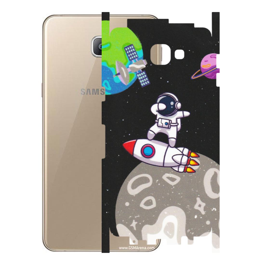 Samsung A/S Series Phone Skins (All Models) - Astronaut Vibing Toon Running - Matte Finish (M-39) Samsung Galaxy A9 2016