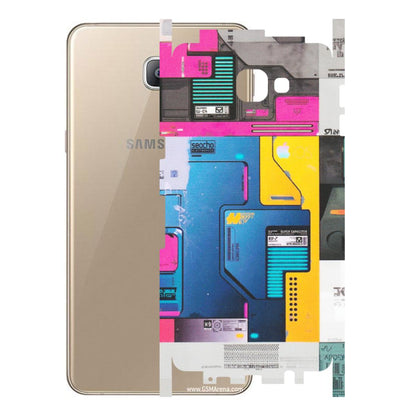 Samsung A/S Series Phone Skins (All Models) - Colourfull Motherboard Internals - Matte Finish (M-55) Samsung Galaxy A9 2016