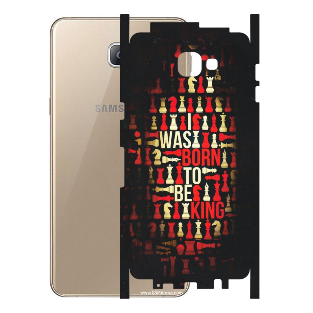 Samsung A/S Series Phone Skins (All Models) - Born To Be King - Matte Finish (M-73) Samsung Galaxy A9 2016