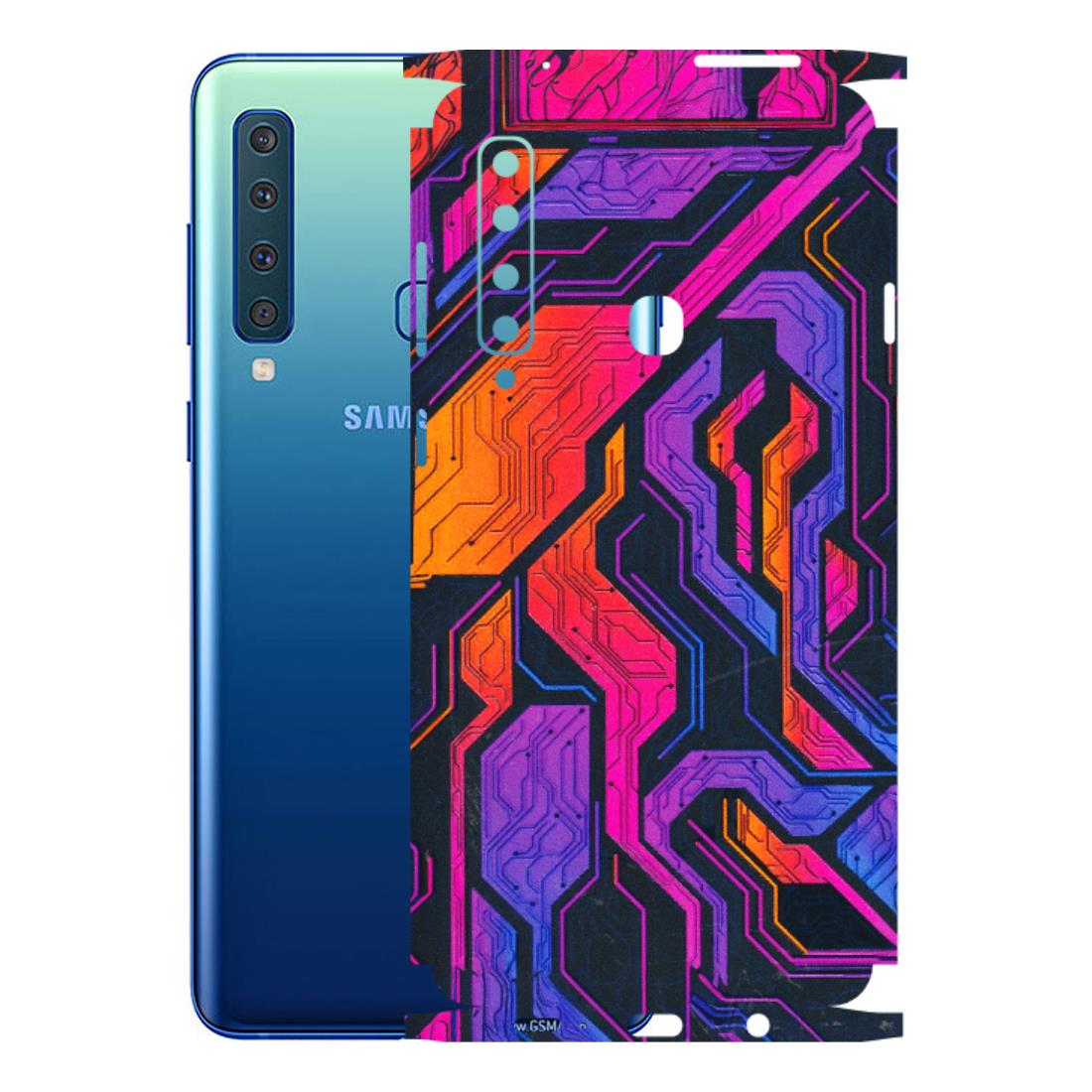 Samsung A/S Series Phone Skins (All Models) - Tech Circuits Futuristic - 3D Embossed Finish (L-07) Samsung Galaxy A9 2018