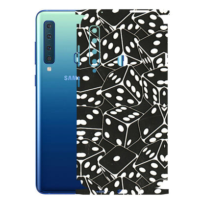 Samsung A/S Series Phone Skins (All Models) - Big Black Dices - 3D Embossed Finish (L-106) Samsung Galaxy A9 2018