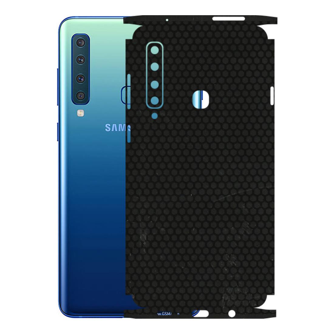 Samsung A/S Series Phone Skins (All Models) - Black honeycomb - 3D Embossed Finish (L-114) Samsung Galaxy A9 2018