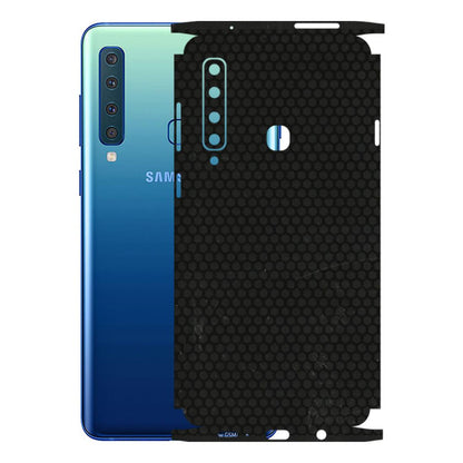 Samsung A/S Series Phone Skins (All Models) - Black honeycomb - 3D Embossed Finish (L-114) Samsung Galaxy A9 2018