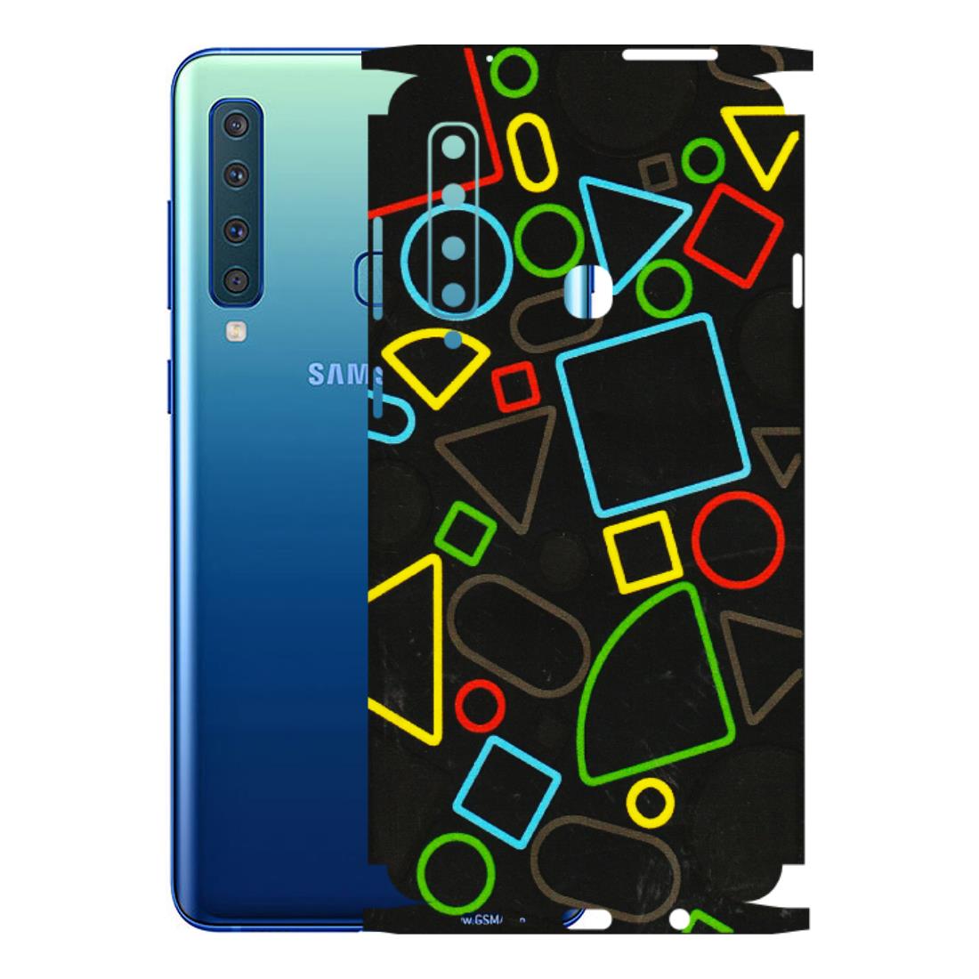 Samsung A/S Series Phone Skins (All Models) - Black Shapes - 3D Embossed Finish (L-131) Samsung Galaxy A9 2018
