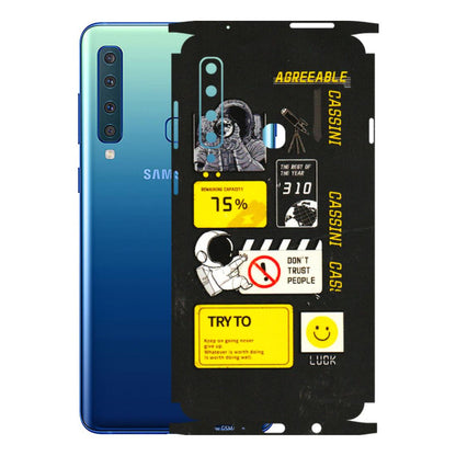 Samsung A/S Series Phone Skins (All Models) - Black Cassini - 3D Embossed Finish (L-161) Samsung Galaxy A9 2018