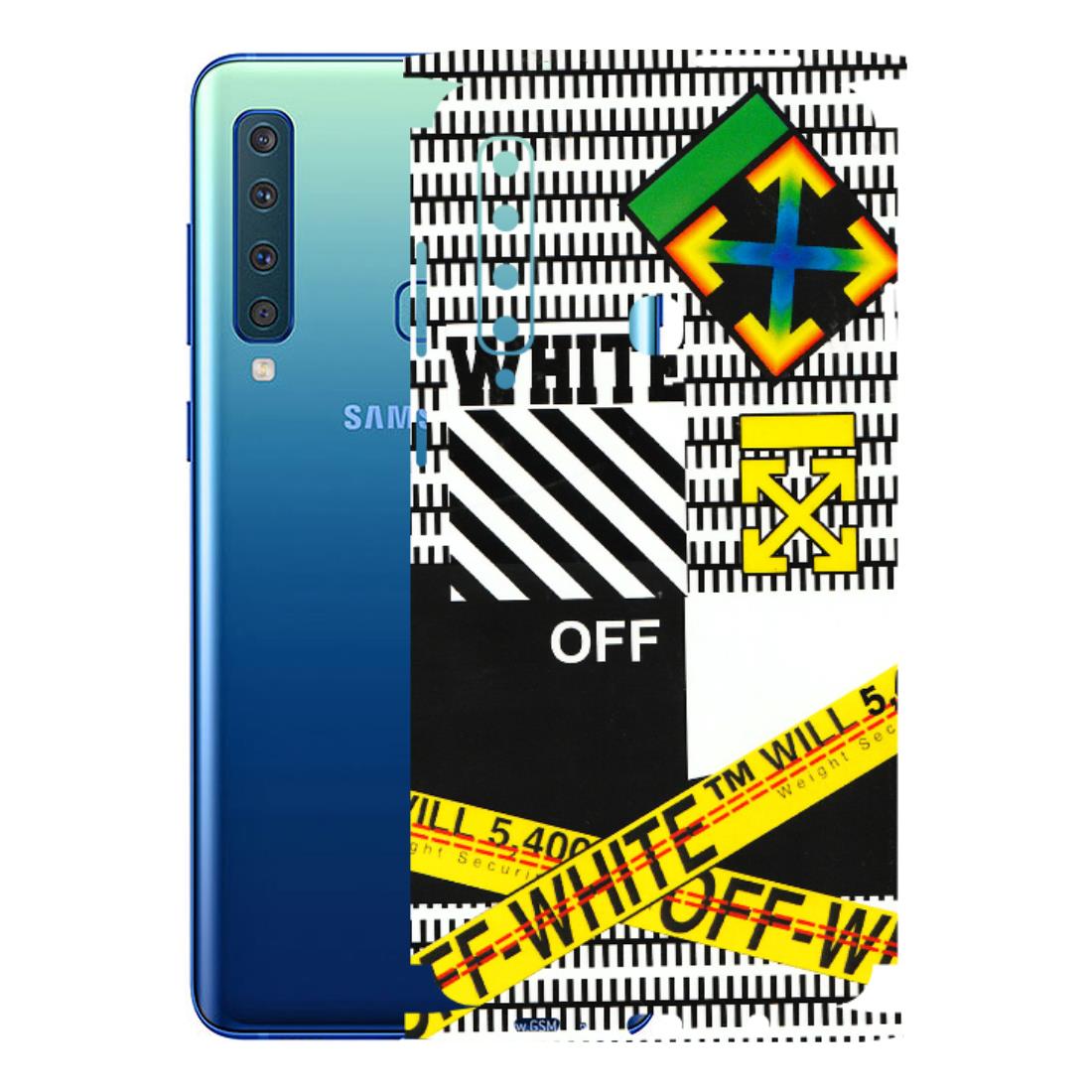 Samsung A/S Series Phone Skins (All Models) - White Off Abstract - 3D Embossed Finish (L-172) Samsung Galaxy A9 2018