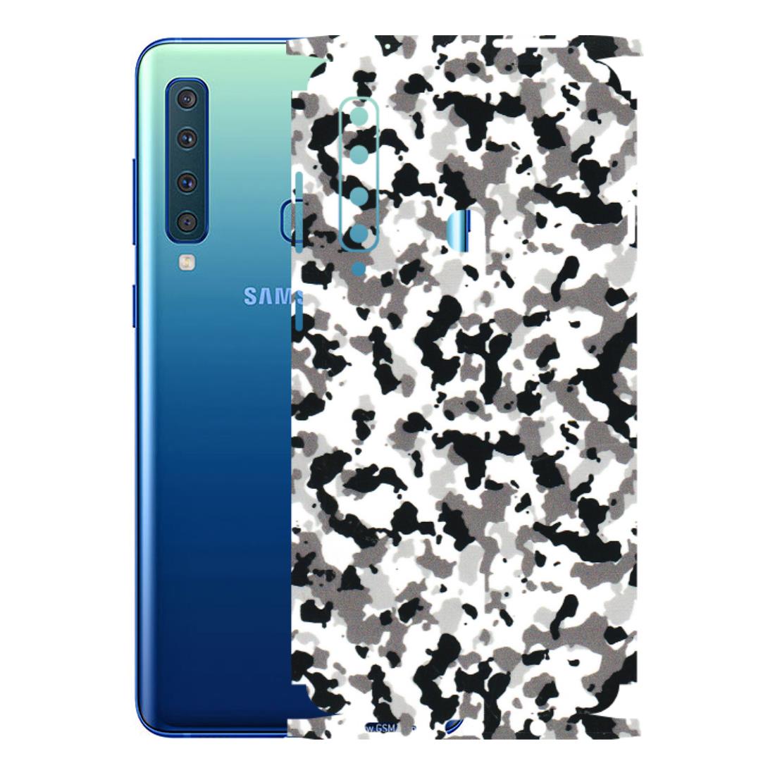 Samsung A/S Series Phone Skins (All Models) - White Black Camouflage - 3D Embossed Finish (L-18) Samsung Galaxy A9 2018