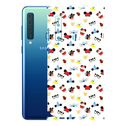Samsung A/S Series Phone Skins (All Models) - Minnie Mouse & Donald Doodles s - 3D Embossed Finish (L-194) Samsung Galaxy A9 2018