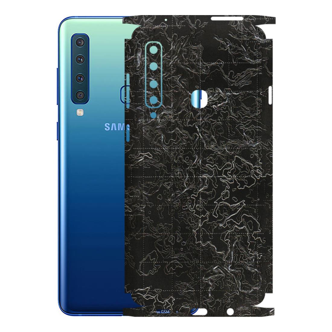 Samsung A/S Series Phone Skins (All Models) - Black map Texture - 3D Embossed Finish (L-201) Samsung Galaxy A9 2018