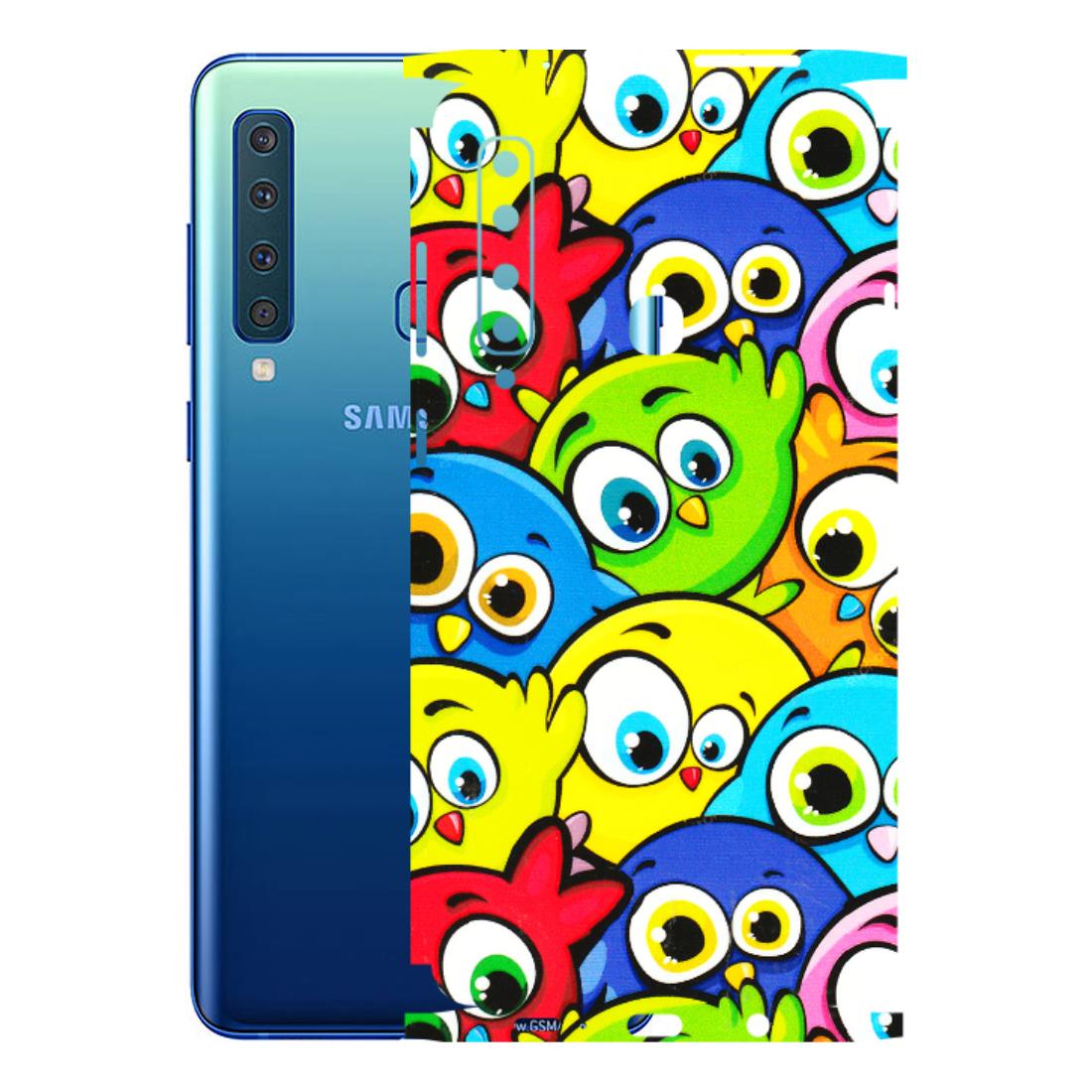 Samsung A/S Series Phone Skins (All Models) - Cute Fluffy Birds - 3D Embossed Finish (L-213) Samsung Galaxy A9 2018