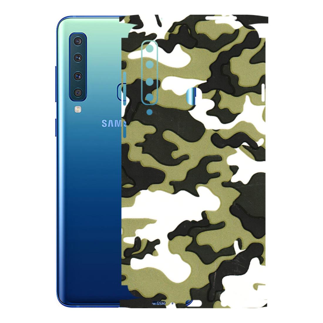 Samsung A/S Series Phone Skins (All Models) - Camouflages White And Green - 3D Embossed Finish (L-243) Samsung Galaxy A9 2018
