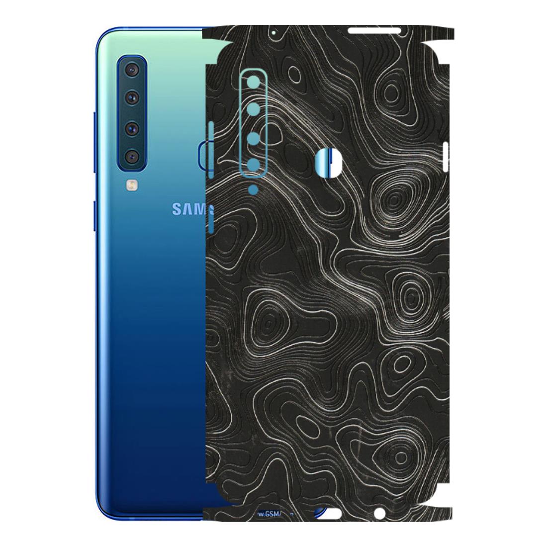 Samsung A/S Series Phone Skins (All Models) - Abstract White Line Map - 3D Embossed Finish (L-269) Samsung Galaxy A9 2018