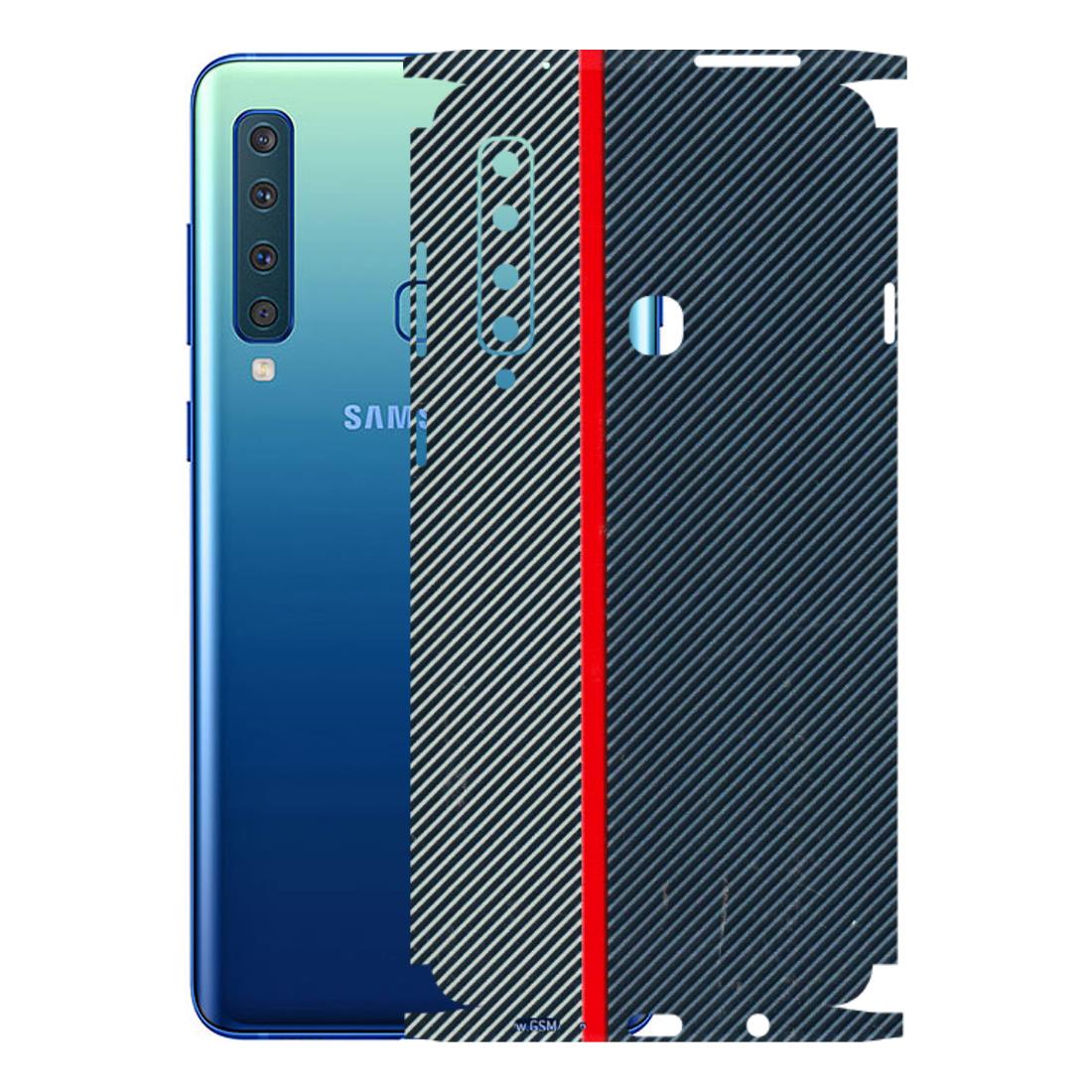 Samsung A/S Series Phone Skins (All Models) - Blue Sober Lines - 3D Embossed Finish (L-305) Samsung Galaxy A9 2018