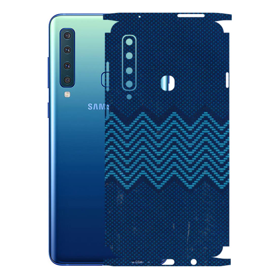 Samsung A/S Series Phone Skins (All Models) - Blue Sober Waves - 3D Embossed Finish (L-306) Samsung Galaxy A9 2018
