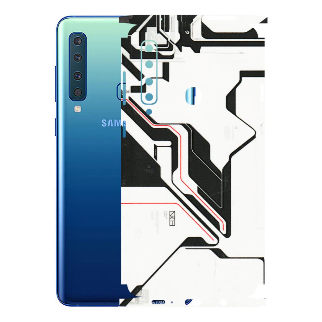 Samsung A/S Series Phone Skins (All Models) - White Techy Logo - 3D Embossed Finish (L-312) Samsung Galaxy A9 2018