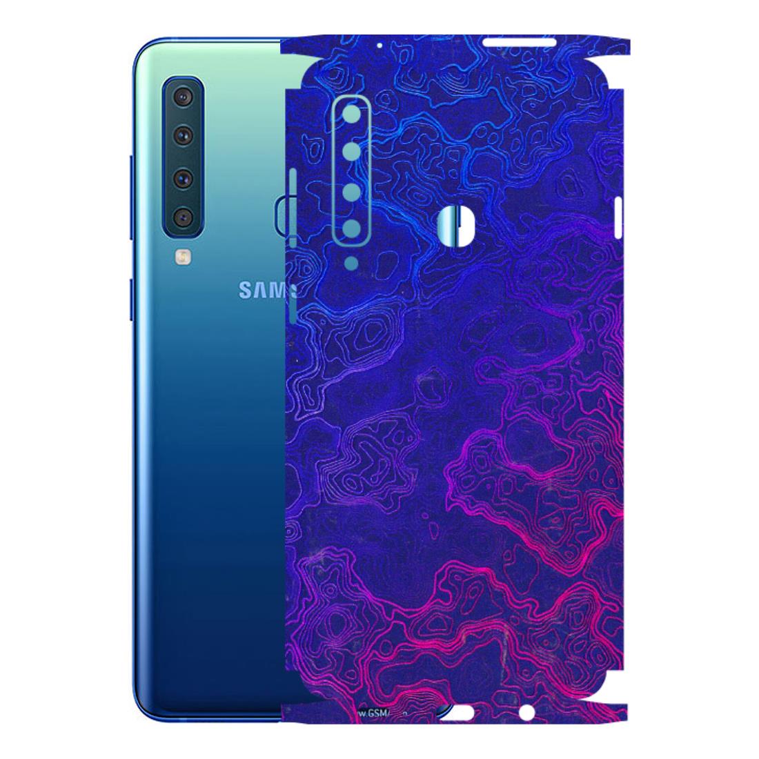 Samsung A/S Series Phone Skins (All Models) - Purple Ripples Swirl - 3D Embossed Finish (L-314) Samsung Galaxy A9 2018