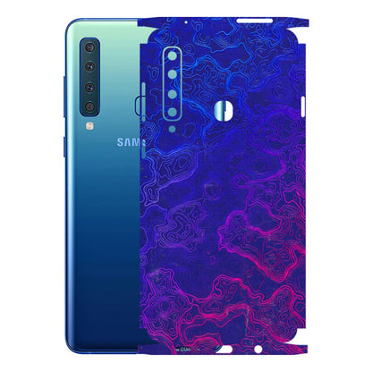 Samsung A/S Series Phone Skins (All Models) - Purple Ripples Swirl - 3D Embossed Finish (L-314) Samsung Galaxy A9 2018
