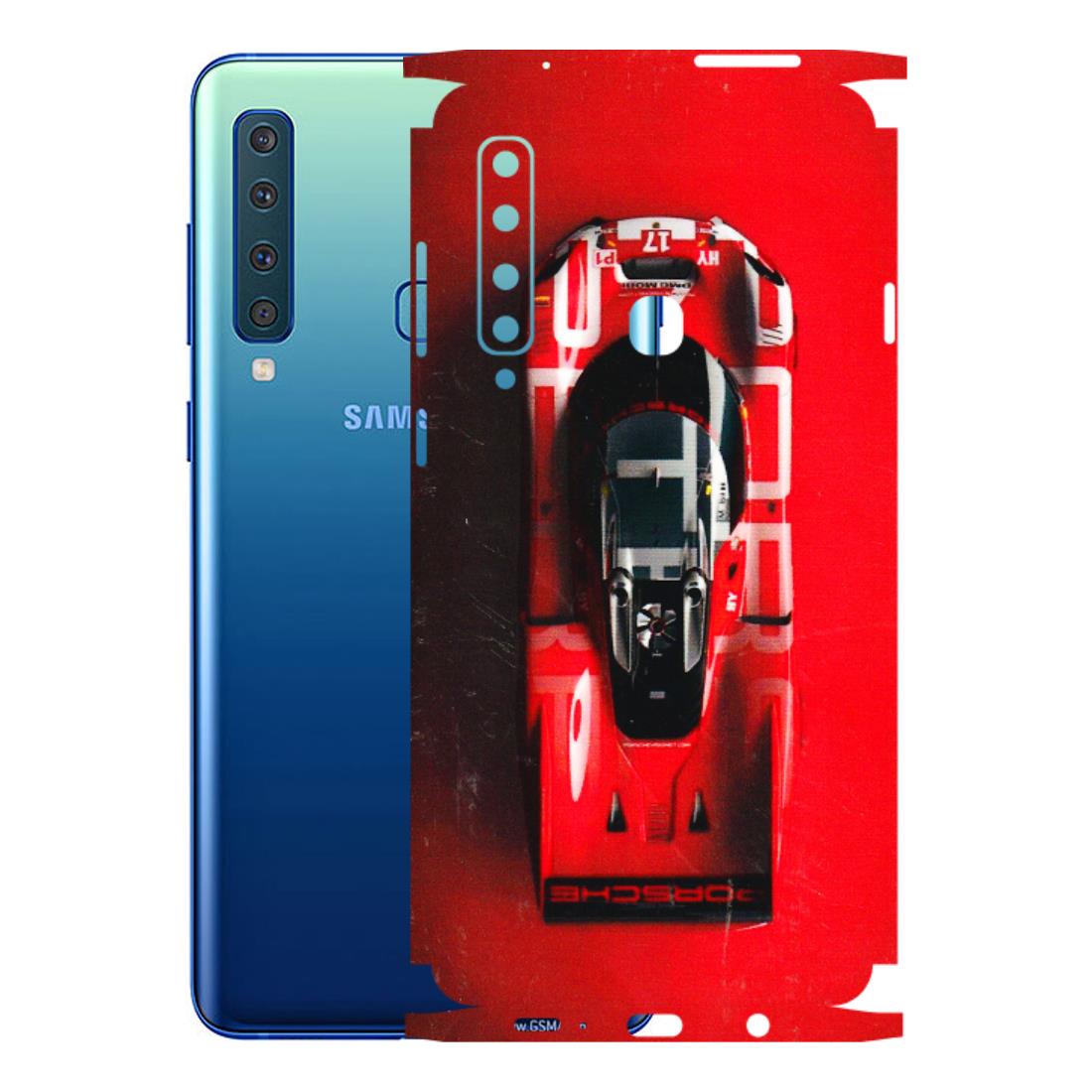 Samsung A/S Series Phone Skins (All Models) - Red Porsche Car Logo - 3D Embossed Finish (L-315) Samsung Galaxy A9 2018