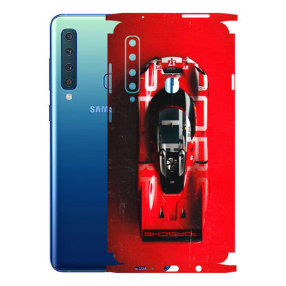 Samsung A/S Series Phone Skins (All Models) - Red Porsche Car Logo - 3D Embossed Finish (L-315) Samsung Galaxy A9 2018