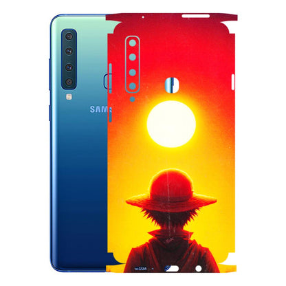 Samsung A/S Series Phone Skins (All Models) - Cool Sunset With Monkey D.Luffy Anime - 3D Embossed Finish (L-329) Samsung Galaxy A9 2018