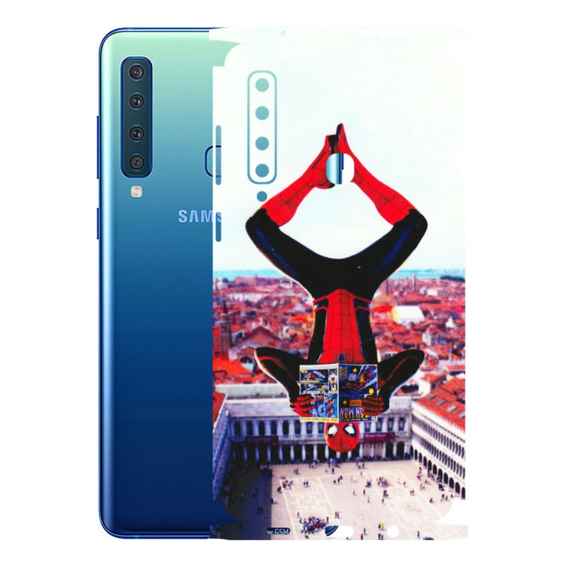 Samsung A/S Series Phone Skins (All Models) - Spiderman Hanging - 3D Embossed Finish (L-53) Samsung Galaxy A9 2018