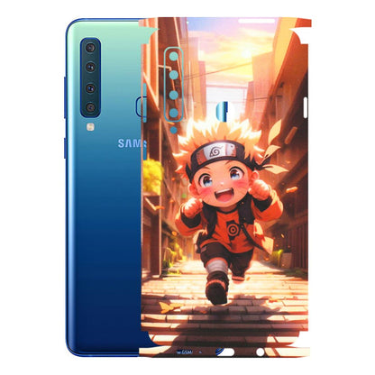 Samsung A/S Series Phone Skins (All Models) - Naruto Cute Toon Running - Matte Finish (M-04) Samsung Galaxy A9 2018