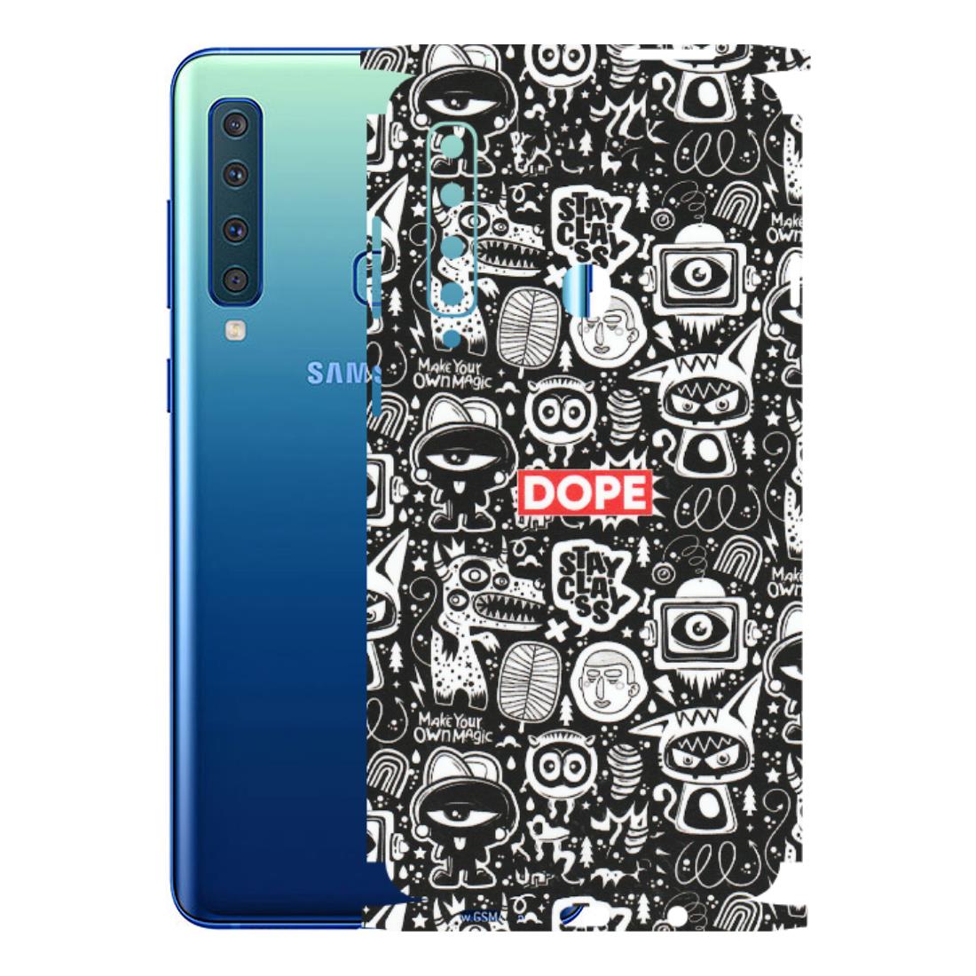 Samsung A/S Series Phone Skins (All Models) - Dope Stay Classy Black Doodles - Matte Finish (M-126) Samsung Galaxy A9 2018