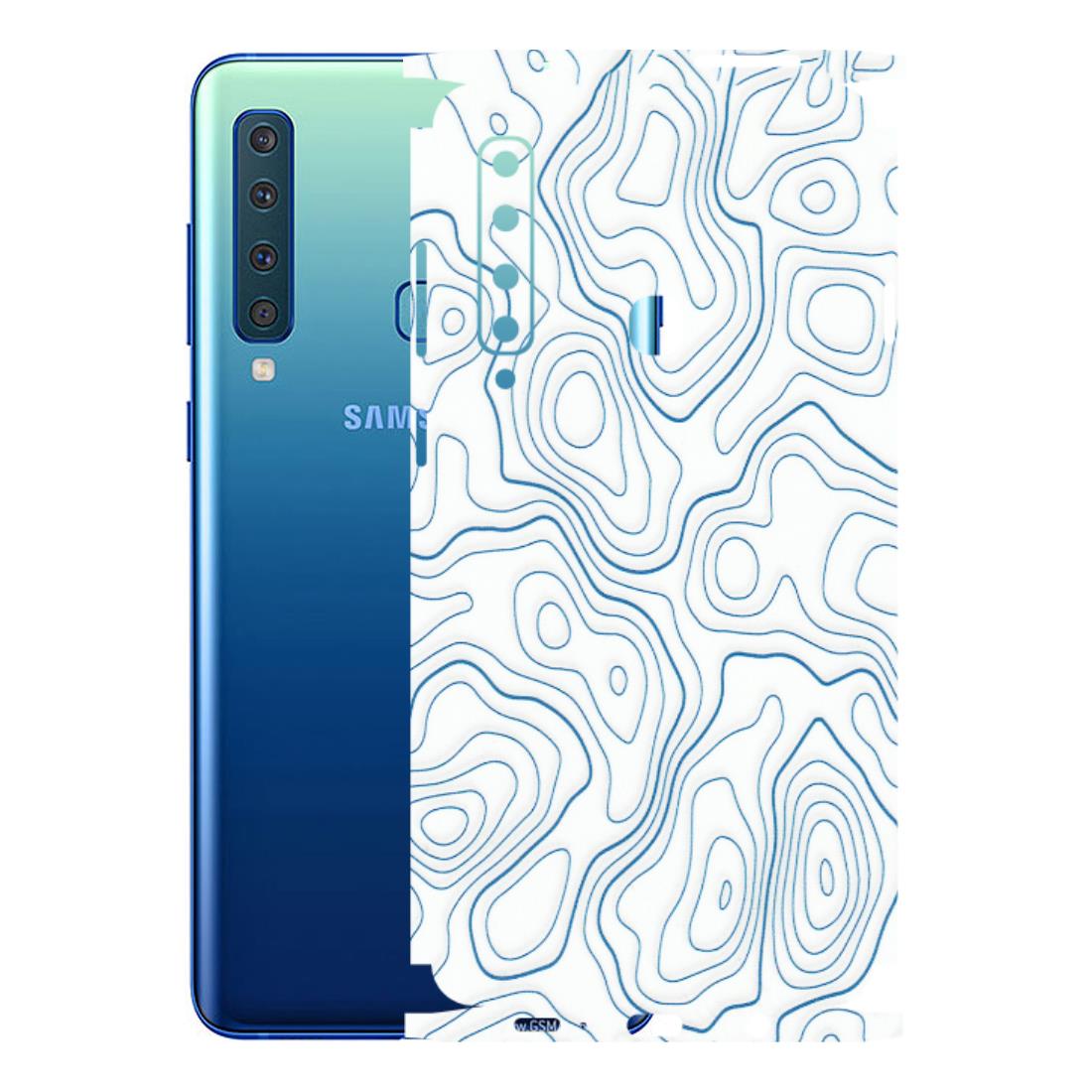 Samsung A/S Series Phone Skins (All Models) - Blue And White Swirls - Matte Finish (M-139) Samsung Galaxy A9 2018