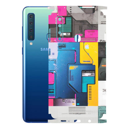 Samsung A/S Series Phone Skins (All Models) - Colourfull Motherboard Internals - Matte Finish (M-55) Samsung Galaxy A9 2018