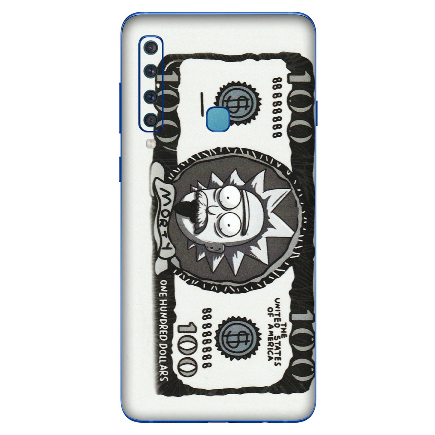 Samsung A/S Series Phone Skins (All Models) - Rick And Morty Hundred Dollar Anime - Matte Finish (M-161) Samsung Galaxy A9