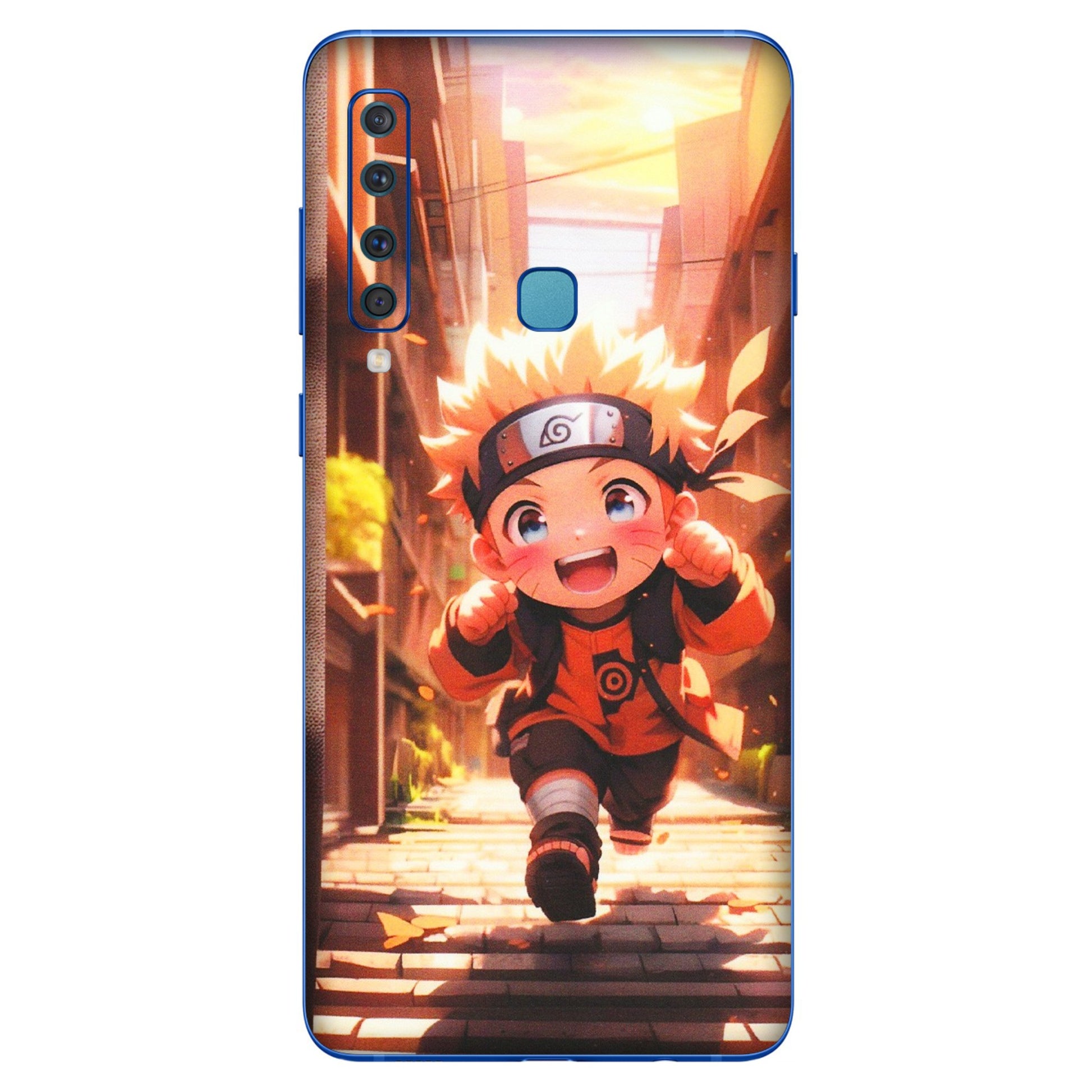Samsung A/S Series Phone Skins (All Models) - Naruto Cute Toon Running - Matte Finish (M-04) Samsung Galaxy A9