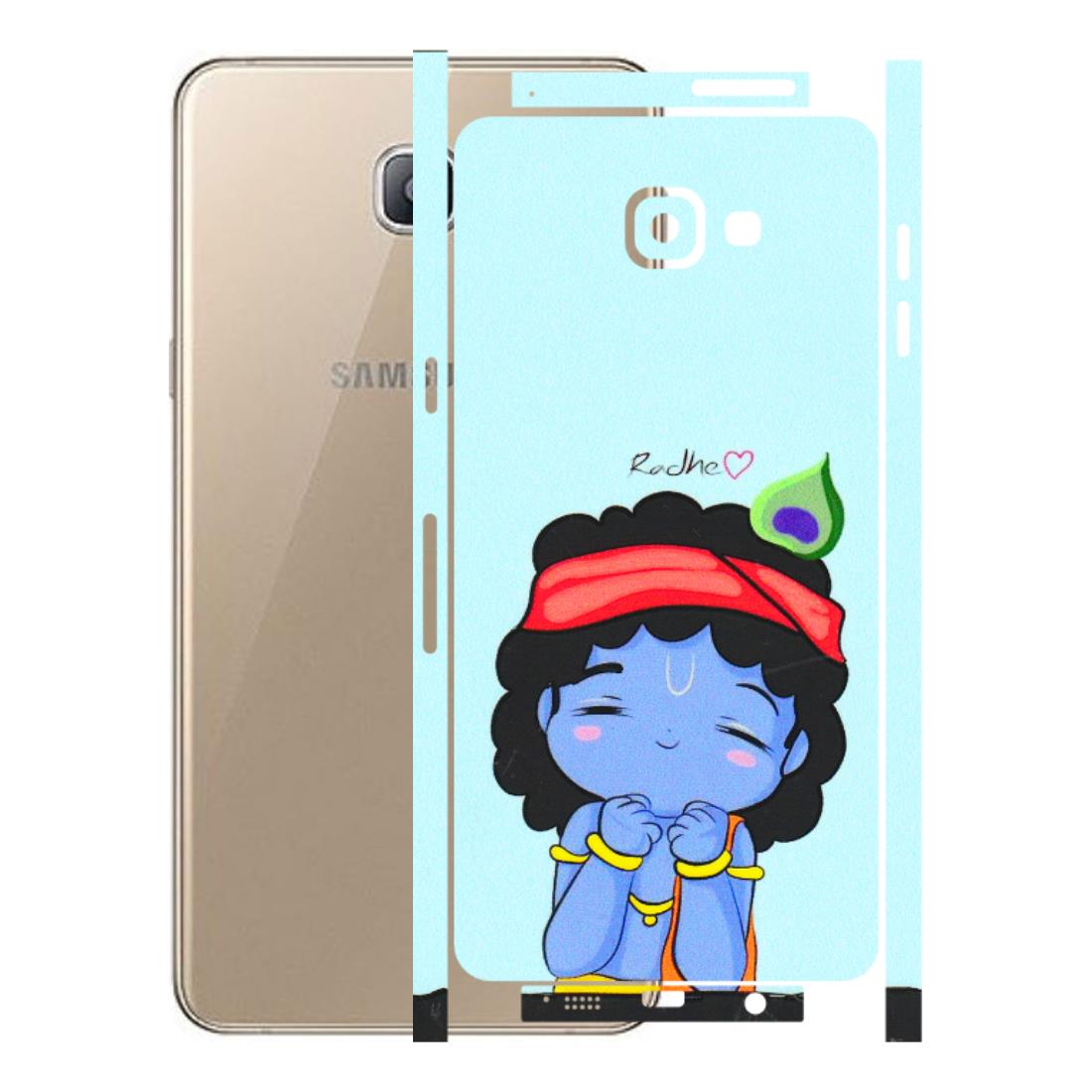 Samsung A/S Series Phone Skins (All Models) - Radhe Radhe Cute Toon - 3D Embossed Finish (L-05) Samsung Galaxy A9 Pro