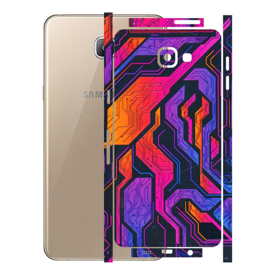 Samsung A/S Series Phone Skins (All Models) - Tech Circuits Futuristic - 3D Embossed Finish (L-07) Samsung Galaxy A9 Pro