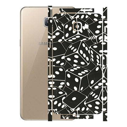 Samsung A/S Series Phone Skins (All Models) - Big Black Dices - 3D Embossed Finish (L-106) Samsung Galaxy A9 Pro